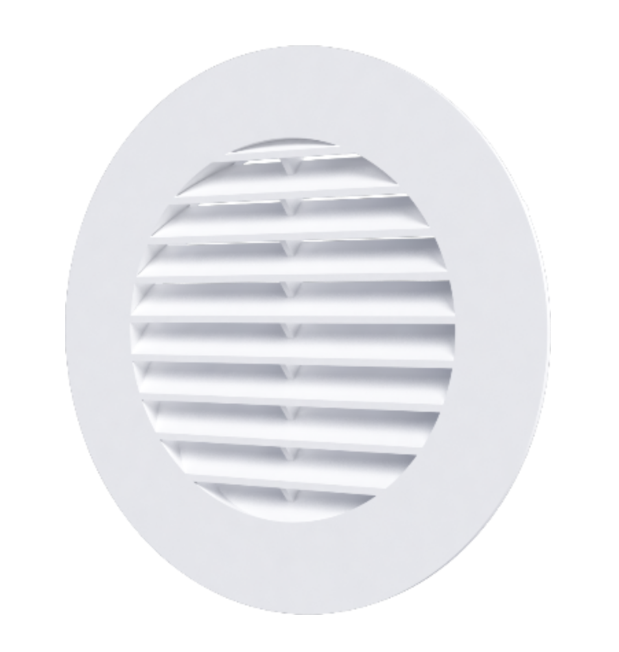 Решетка круглая с фланцем ERA 16РК d160 мм пластиковая