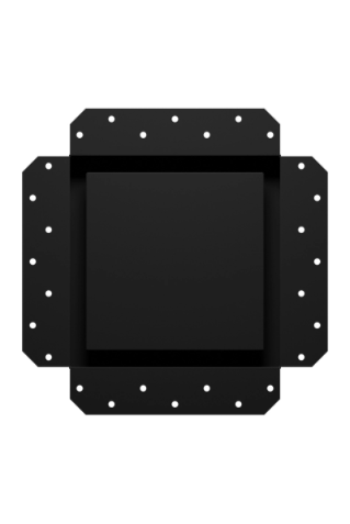 Решетка вентиляционная SGR 200х200 окраш. сталь Matt black ERA