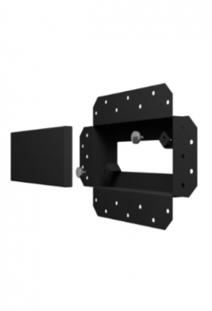 Решетка вентиляционная SGR 200х100 окраш. сталь Matt black ERA